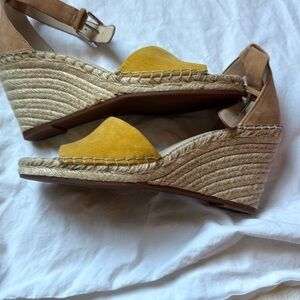 Vince Camuto Yellow Espadrille Sandals